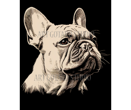 Koszulka Bulldog ,100% bawełna luźna koszulka, t-shirt